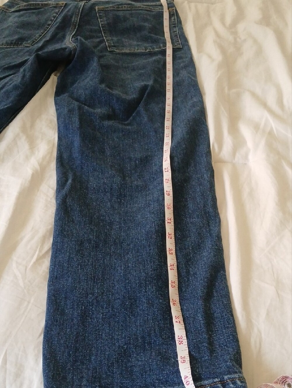 Everlane Organic Cotton Dark Blue High-Rise Jeans - Picture 7 of 9